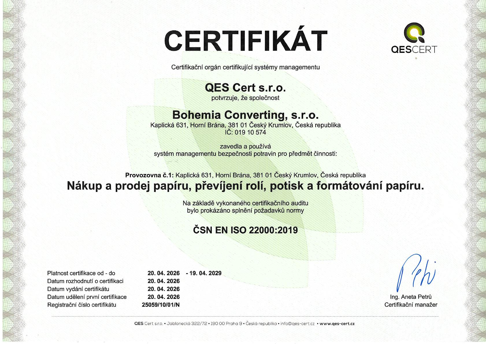 ISO22000 CZ 1